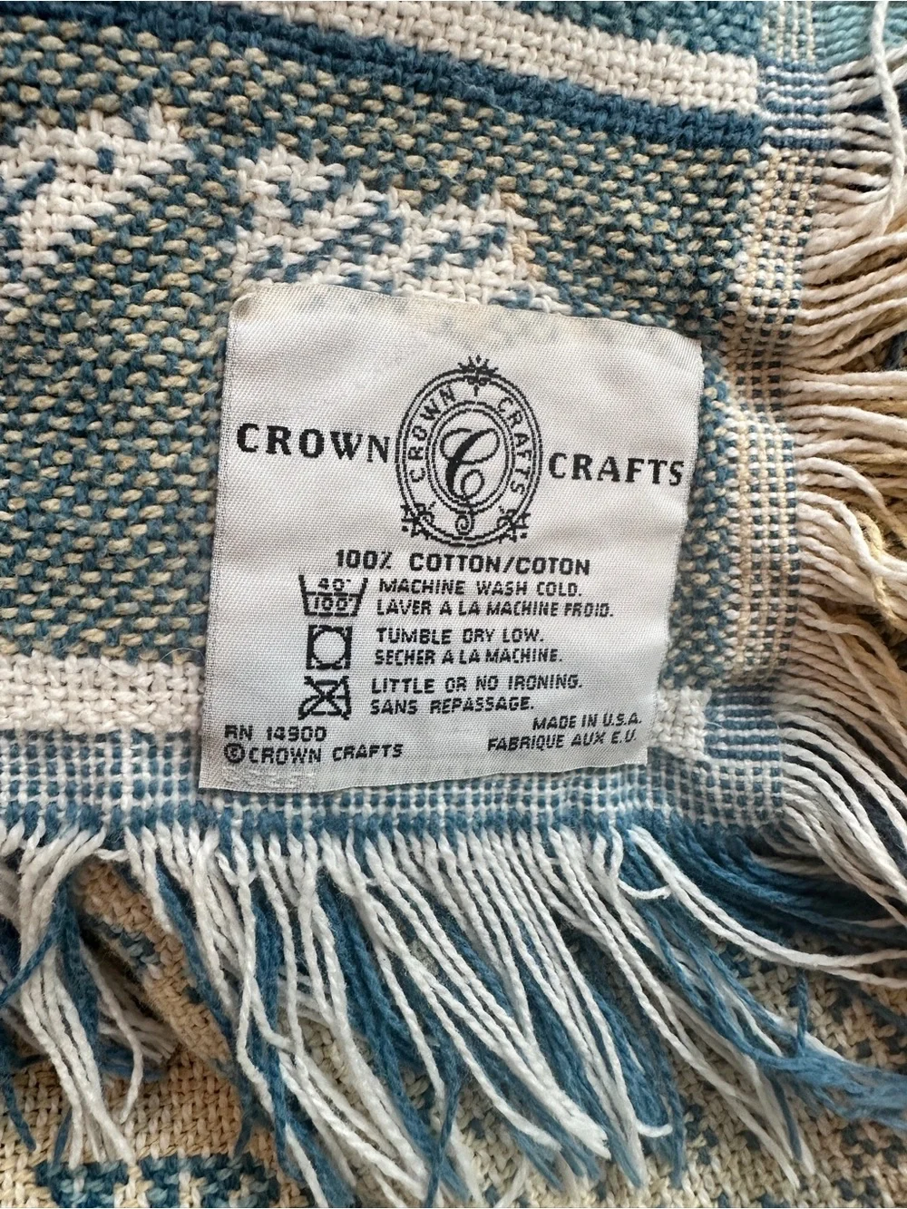 Footprints Woven Throw Blanket 48x60 Christian Inspirational Fringed Tapestry